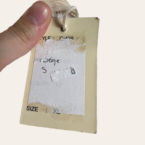 Masala Beige Floral Lace Plunge V-Neck Sleeveless A-Line Dress Size M - Picture 10 of 11